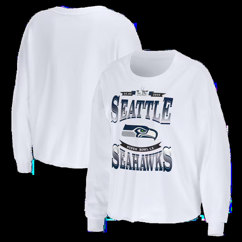 Men 2026 Nike NFL Seattle Seahawks Hooded long sleeved T-shirt white 010